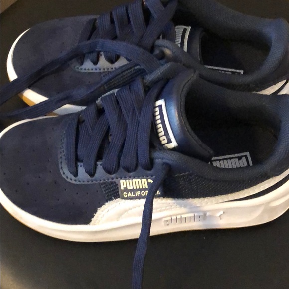 Navy blue toddler boy sneakers - Picture 4 of 5